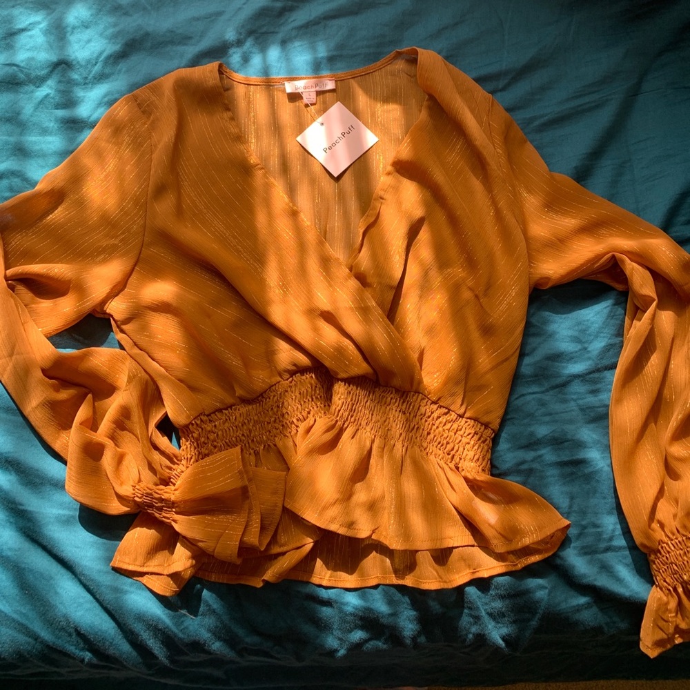Orange blouse